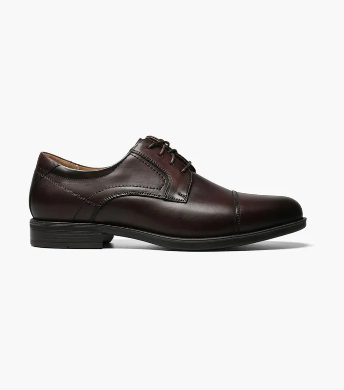 Men Midtown Cap Toe Oxford Brown Florsheim Dress Shoes
