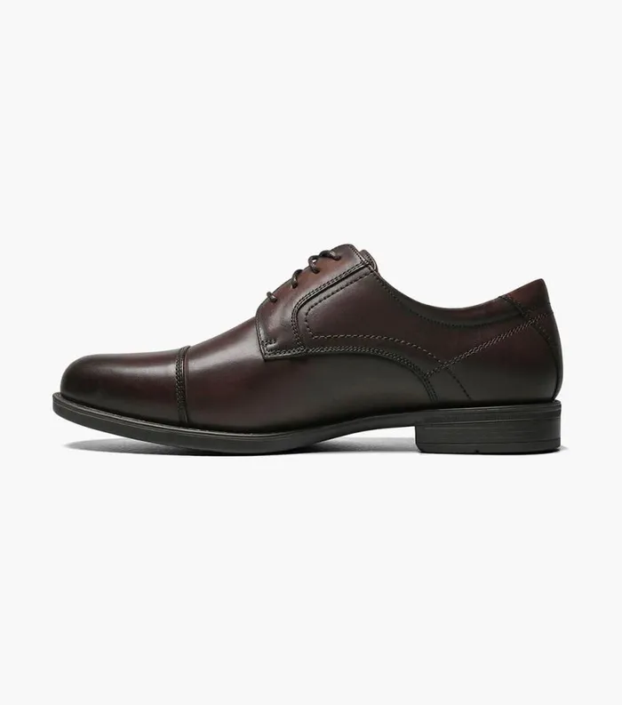 Men Midtown Cap Toe Oxford Brown Florsheim Dress Shoes