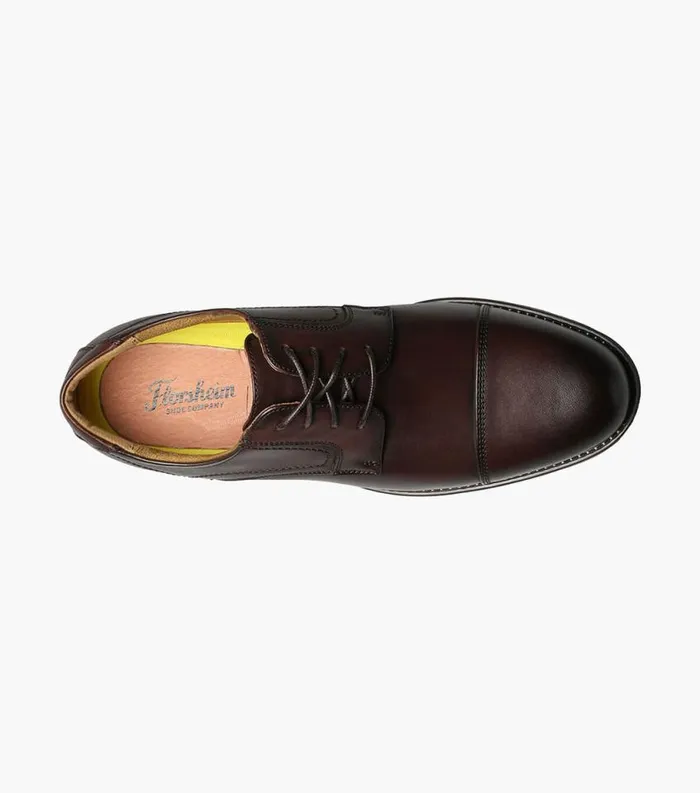Men Midtown Cap Toe Oxford Brown Florsheim Dress Shoes