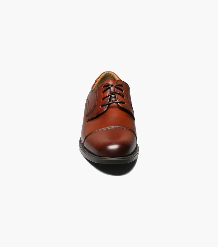 Men Midtown Cap Toe Oxford Cognac Florsheim Dress Shoes