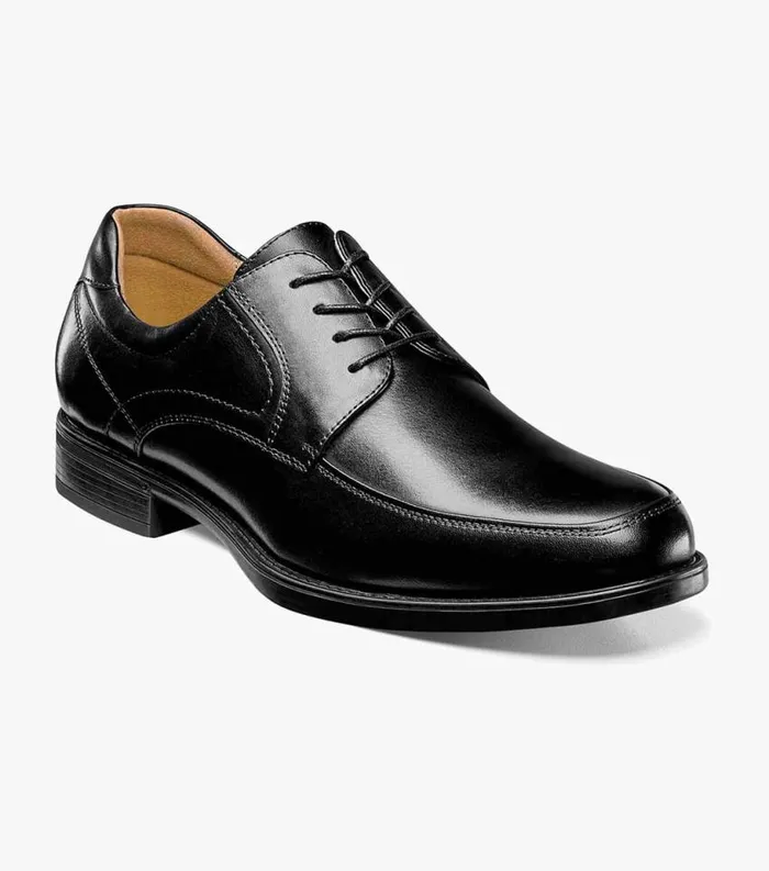 Men Midtown Moc Toe Oxford Black Florsheim Dress Shoes