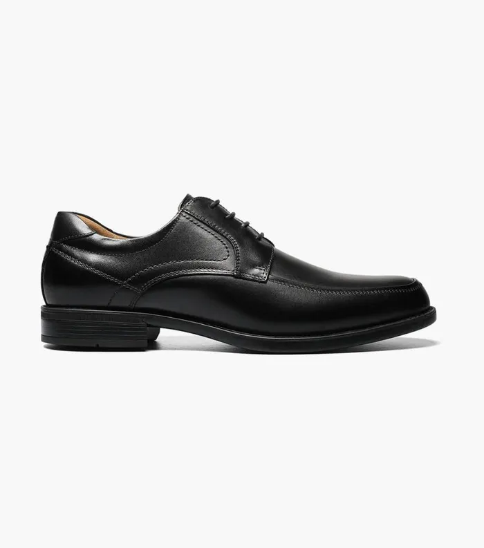 Men Midtown Moc Toe Oxford Black Florsheim Dress Shoes