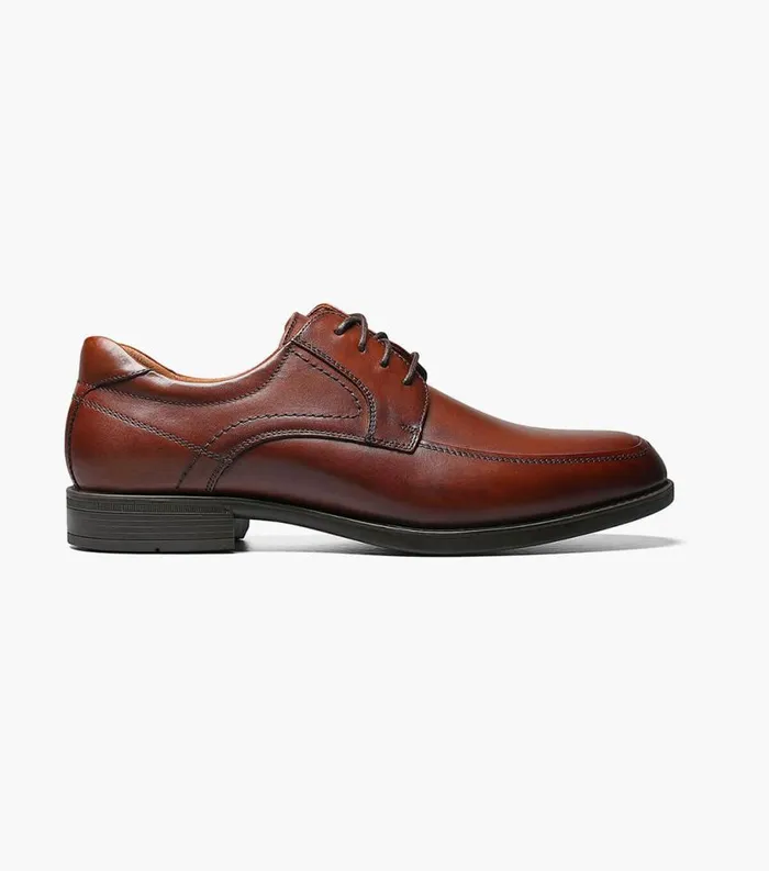 Men Midtown Moc Toe Oxford Cognac Florsheim Dress Shoes
