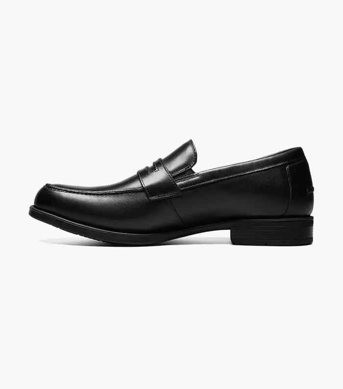 Men Midtown Moc Toe Penny Loafer Black Florsheim Dress Shoes