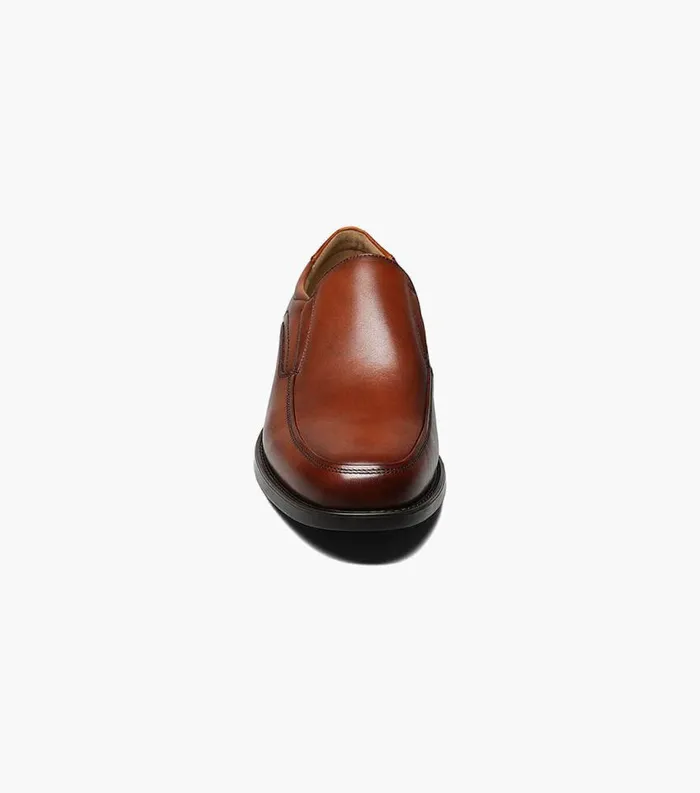 Men Midtown Moc Toe Slip On Cognac Florsheim Dress Shoes