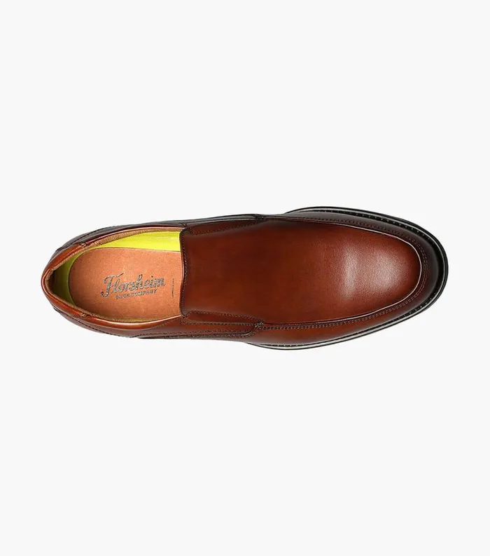 Men Midtown Moc Toe Slip On Cognac Florsheim Dress Shoes