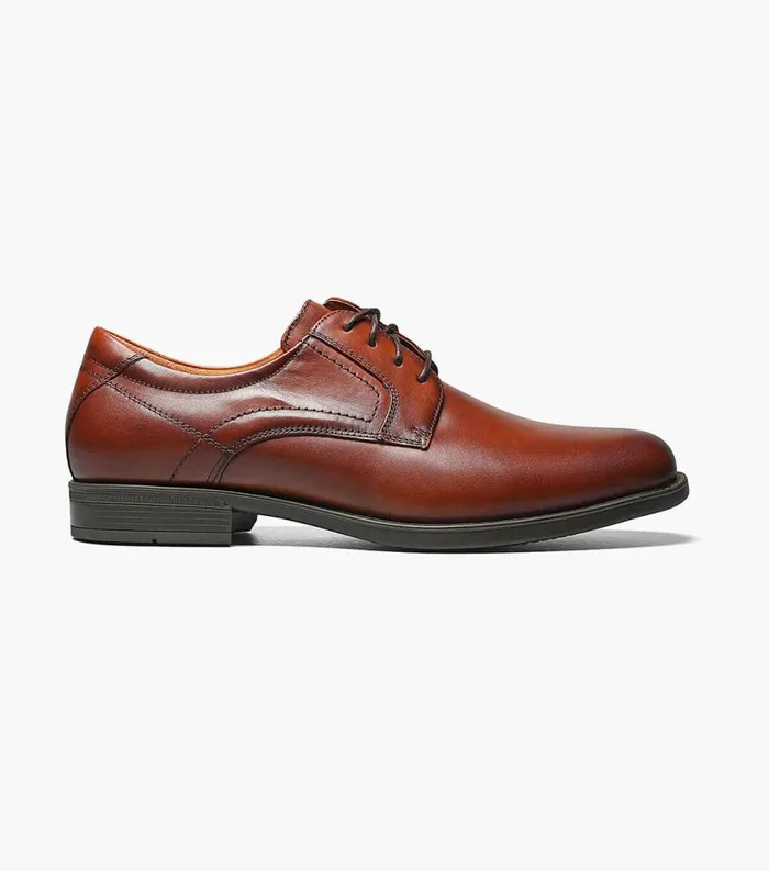 Men Midtown Plain Toe Oxford Cognac Florsheim Dress Shoes