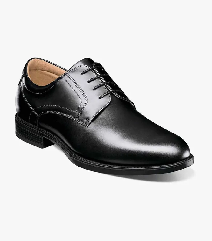 Men Midtown Waterproof Plain Toe Oxford Black Florsheim Dress Shoes