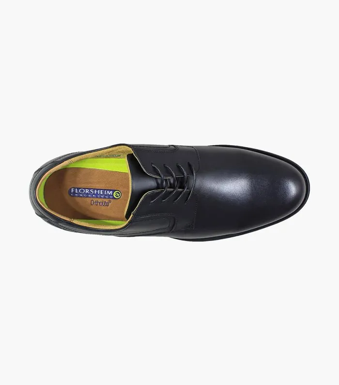 Men Midtown Waterproof Plain Toe Oxford Black Florsheim Dress Shoes