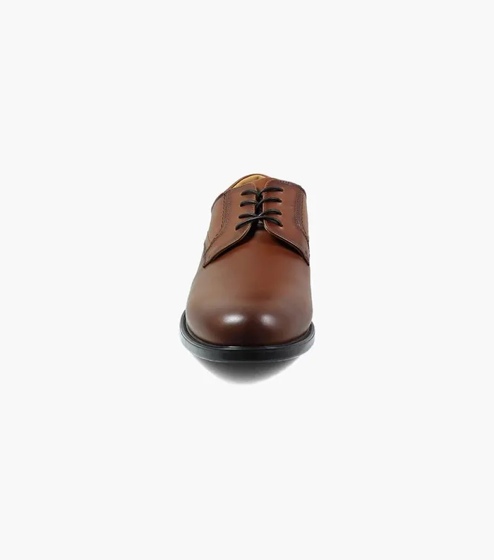 Men Midtown Waterproof Plain Toe Oxford Cognac Florsheim Dress Shoes
