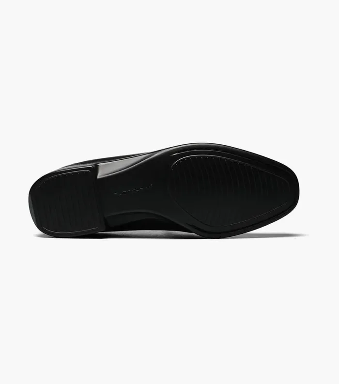 Men Milano Moc Toe Bit Loafer Black Florsheim Dress Shoes