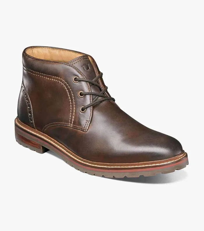 Men Miller Plain Toe Chukka Boot Brown Ch Florsheim Dress Shoes
