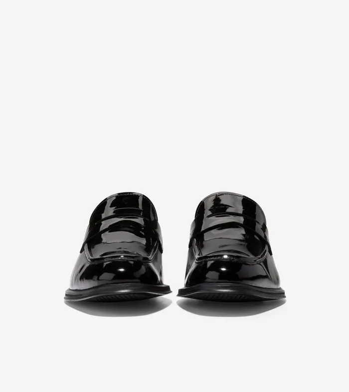 Men Modern Classics Penny Loafer Black Patent Cole Haan Loafers and Drivers