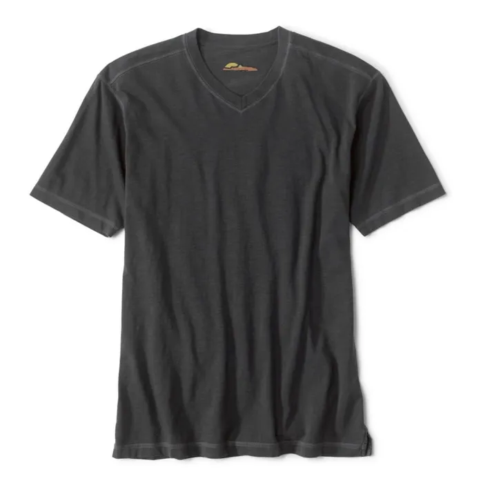 Men Montana Morningreg High VNeck ShortSleeved TShirt Obsidian Orvis Shirts