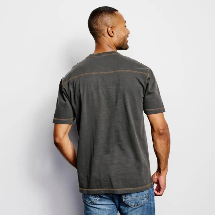 Men Montana Morningreg High VNeck ShortSleeved TShirt Obsidian Orvis Shirts