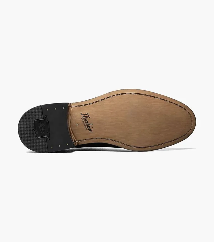 Men Montinaro Cap Toe Monk Strap Black Florsheim Dress Shoes