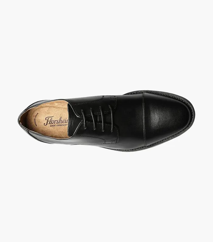 Men Montinaro Cap Toe Oxford Black Florsheim Dress Shoes