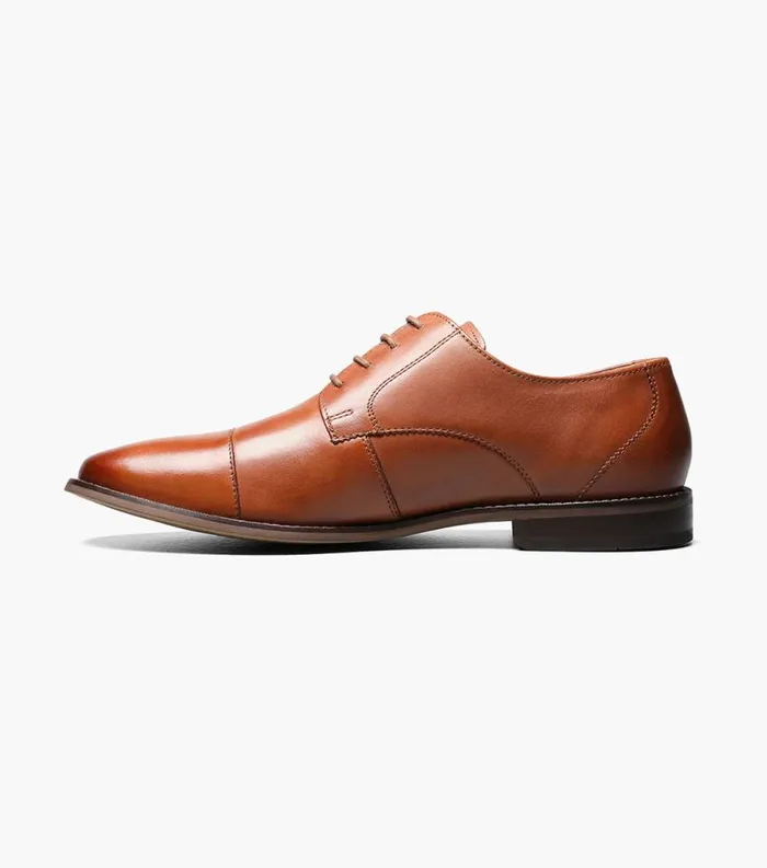 Men Montinaro Cap Toe Oxford Saddle Tan Florsheim Dress Shoes