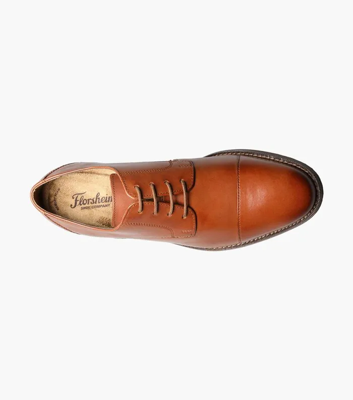 Men Montinaro Cap Toe Oxford Saddle Tan Florsheim Dress Shoes