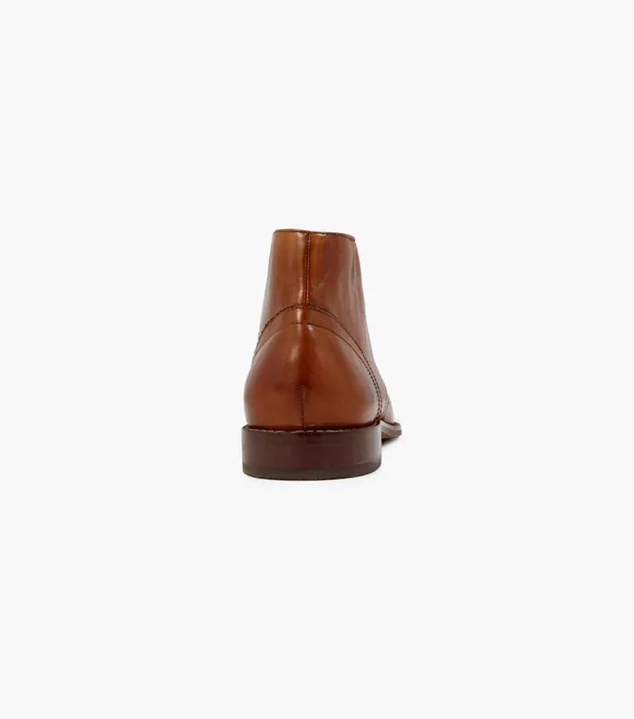 Men Montinaro Plain Toe Chukka Boot Saddle Tan Florsheim Dress Shoes