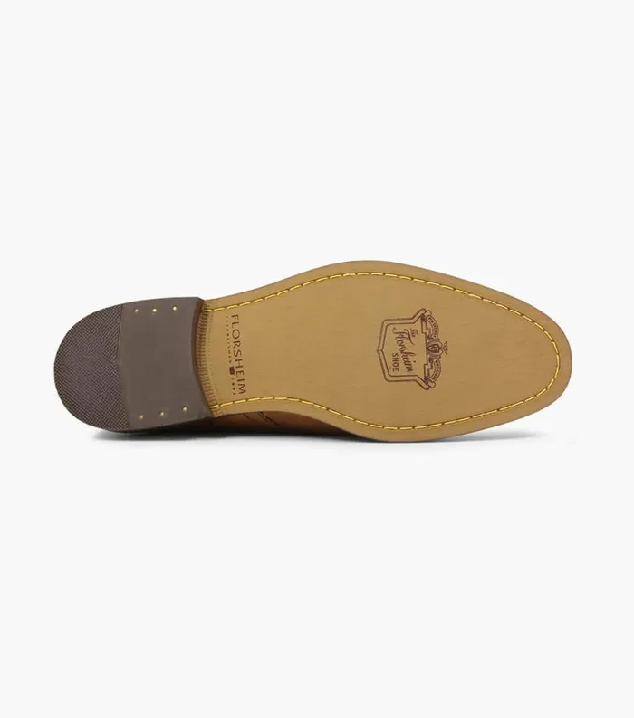 Men Montinaro Plain Toe Chukka Boot Saddle Tan Florsheim Dress Shoes