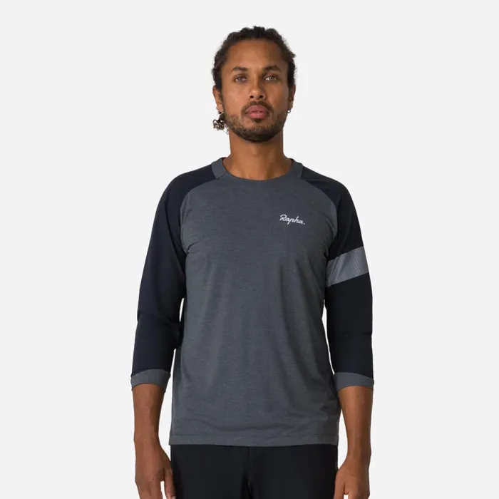 Men MTB Trail Sleeve Cycling Jersey Dark Greylight Greyblackblacklight Greyblacknavyorangeolivedark Khaki Rapha TShirts and Tops