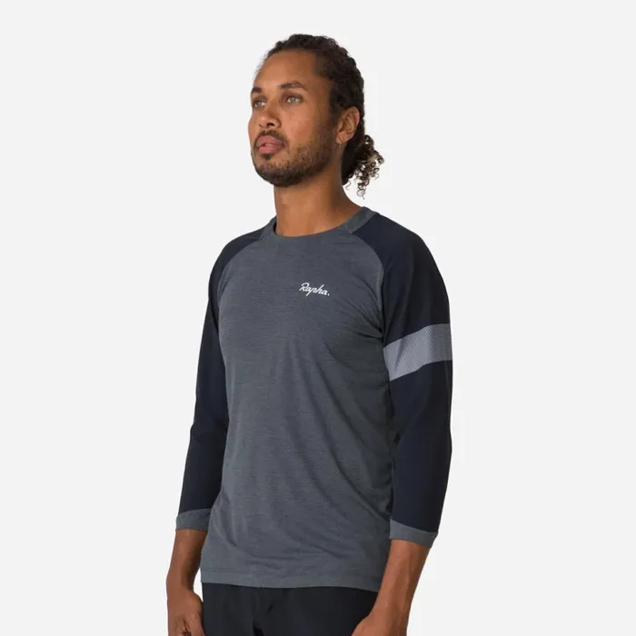 Men MTB Trail Sleeve Cycling Jersey Dark Greylight Greyblackblacklight Greyblacknavyorangeolivedark Khaki Rapha TShirts and Tops