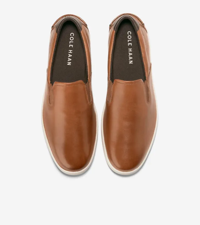 Men Nantucket SlipOn Deck Shoes British Tanivory Cole Haan Loafers and Drivers