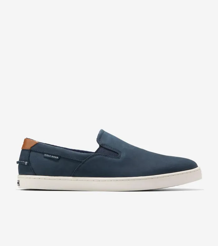Men Nantucket SlipOn Deck Shoes Navy Blazer Blueivory Cole Haan Loafers and Drivers Men Nantucket SlipOn Deck Shoes Navy Blazer Blueivory Cole Haan Loafers and Drivers