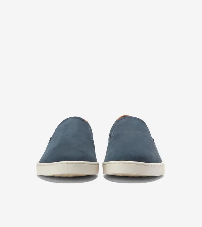 Men Nantucket SlipOn Deck Shoes Navy Blazer Blueivory Cole Haan Loafers and Drivers