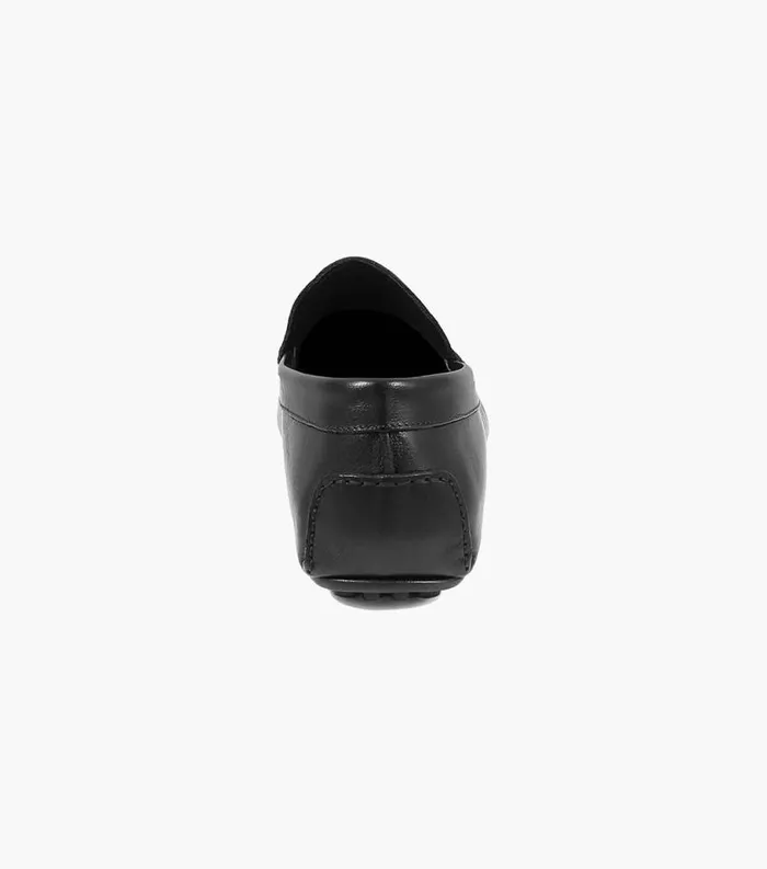 Men Navono Moc Toe Venetian Slip On Black Florsheim Dress Shoes