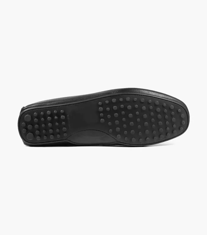 Men Navono Moc Toe Venetian Slip On Black Florsheim Dress Shoes