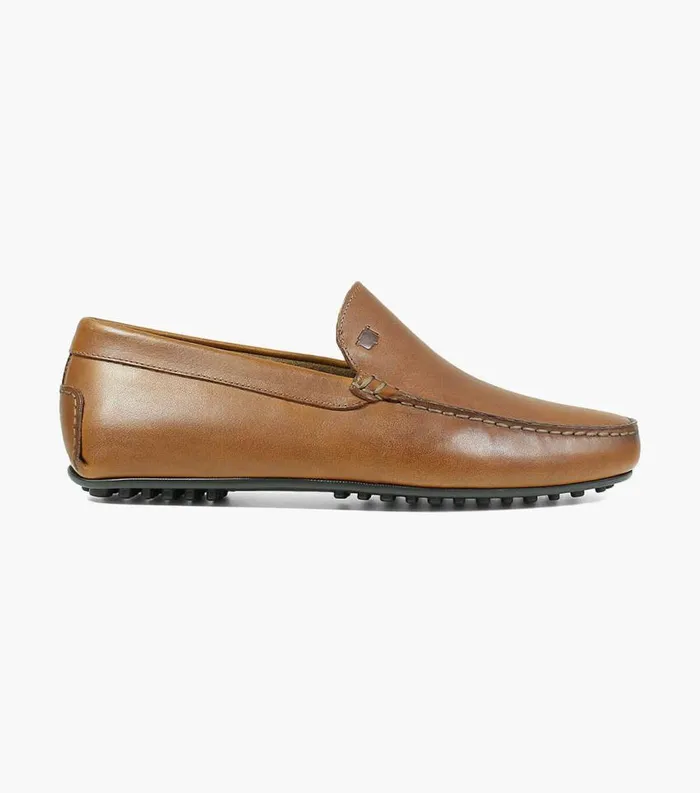 Men Navono Moc Toe Venetian Slip On Cognac Florsheim Dress Shoes