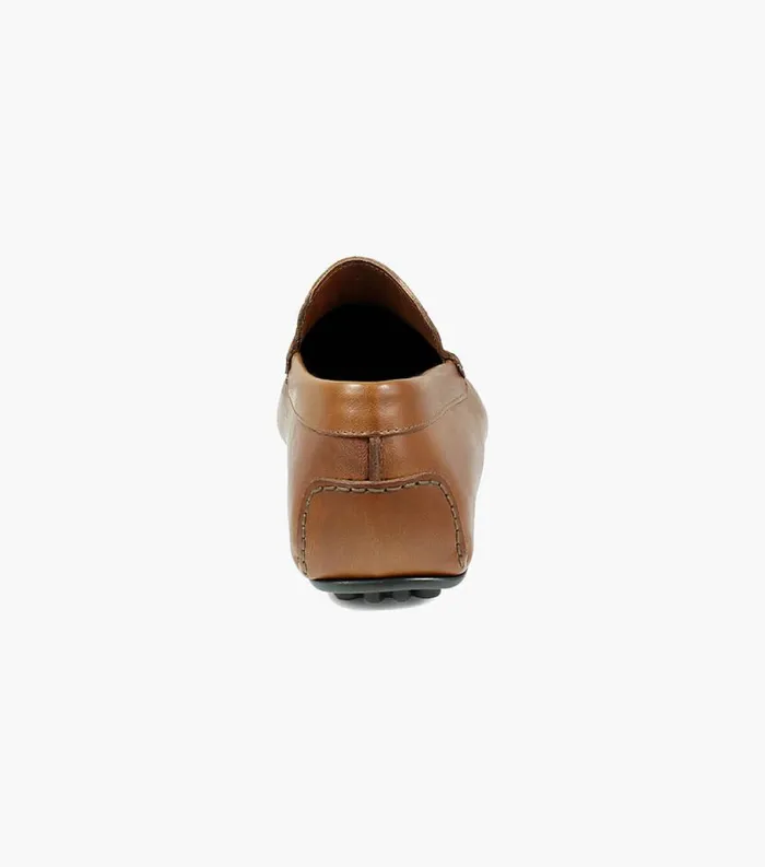 Men Navono Moc Toe Venetian Slip On Cognac Florsheim Dress Shoes