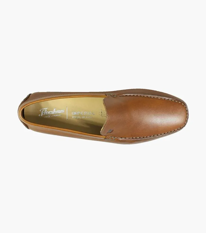 Men Navono Moc Toe Venetian Slip On Cognac Florsheim Dress Shoes