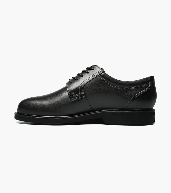 Men Noble Plain Toe Oxford Black Florsheim Dress Shoes