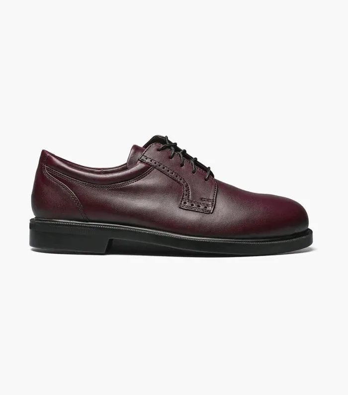 Men Noble Plain Toe Oxford Burgundy Florsheim Dress Shoes