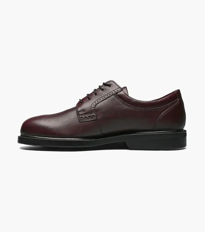 Men Noble Plain Toe Oxford Burgundy Florsheim Dress Shoes