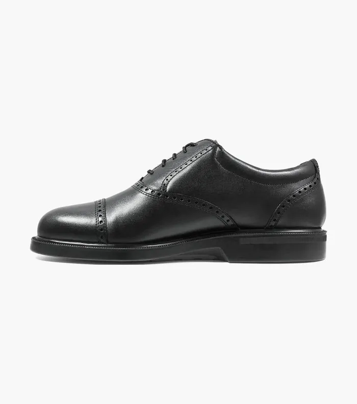 Men Noval Cap Toe Oxford Black Florsheim Dress Shoes