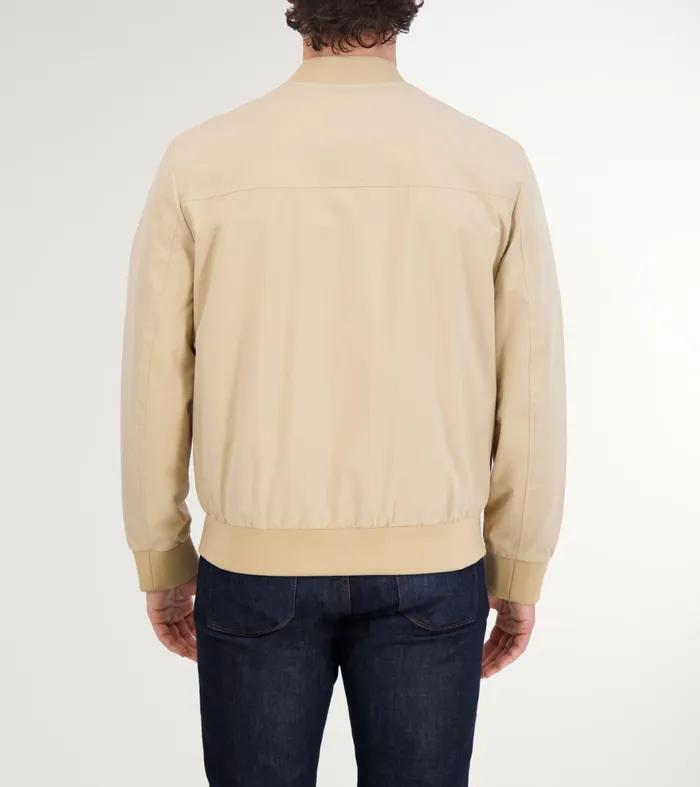 Men Nylon Bomber Jacket Khaki Cole Haan Outerwear