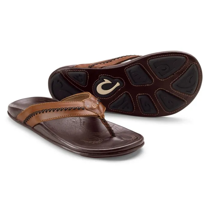 Men Olukaireg Mea Ola Sandals Tan Orvis Sandals