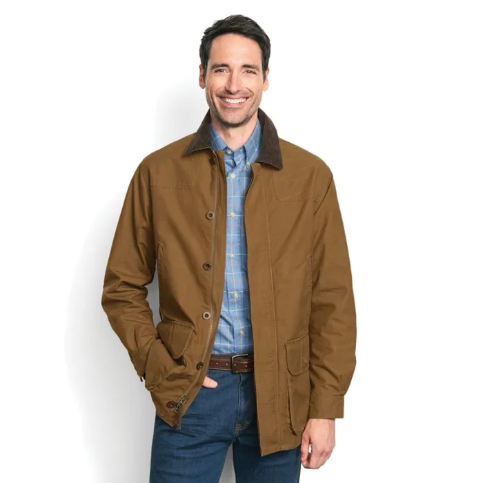 Men Orvis Heritage Field Coat Olive Orvis Jackets