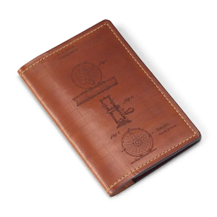 Men Orvis Reel Patent Passport Wallet Orvis Wallets