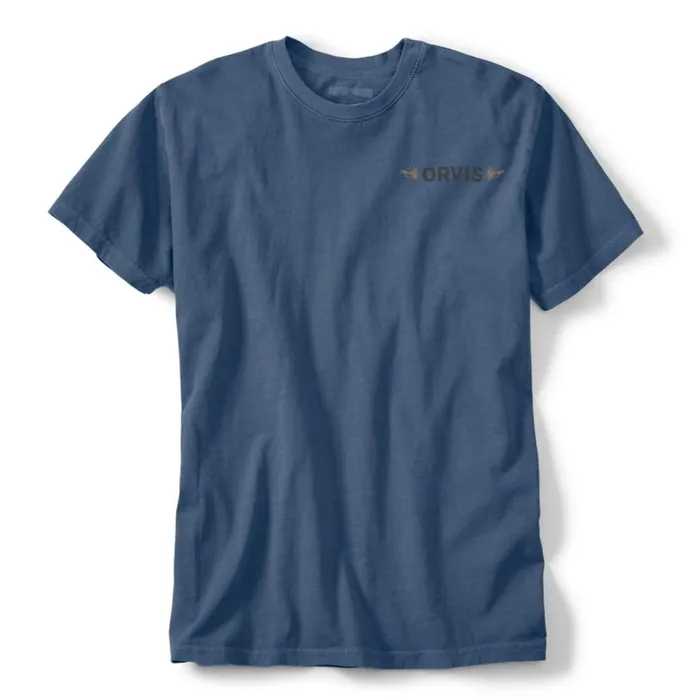 Men Orvis Trail Blazer Tee Indigo Orvis Shirts