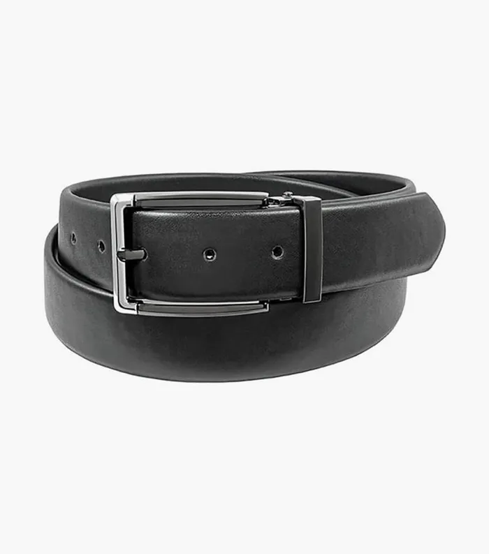 Men Orwell Comfort Stretch Belt Black Florsheim Belts and Suspenders