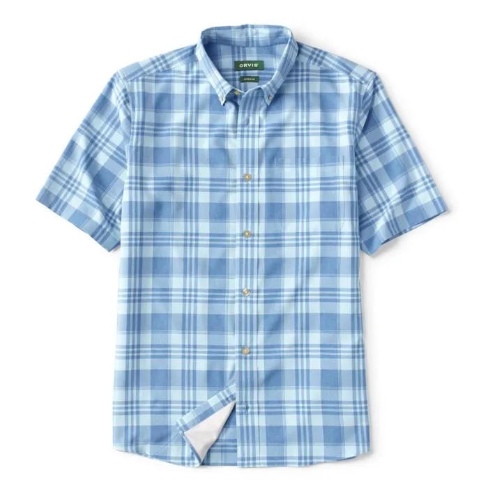 Men OutOfOffice Comfort Stretch ShortSleeved Shirt Navycloud Blue Orvis Shirts Men OutOfOffice Comfort Stretch ShortSleeved Shirt Navycloud Blue Orvis Shirts