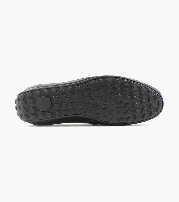 Men Oval Moc Toe Penny Driver Black Florsheim Casual Shoes