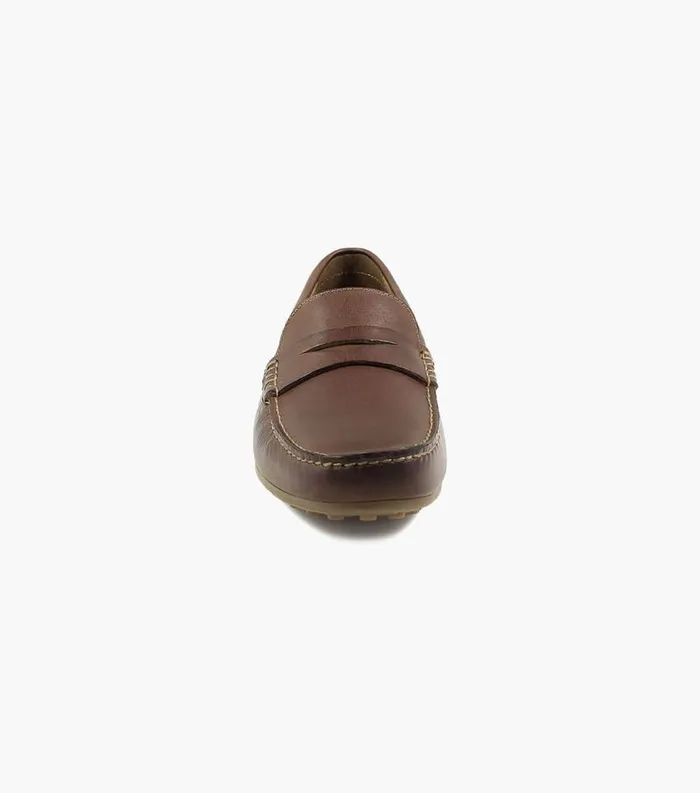 Men Oval Moc Toe Penny Driver Cognac Florsheim Casual Shoes