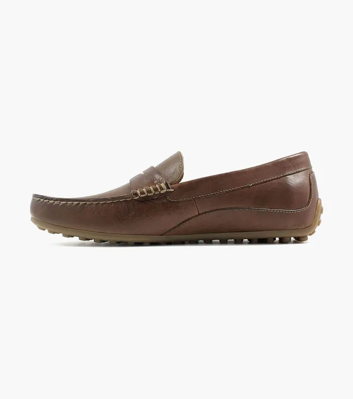 Men Oval Moc Toe Penny Driver Cognac Florsheim Casual Shoes