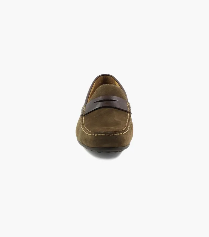 Men Oval Moc Toe Penny Driver Mushroom Multi Florsheim Casual Shoes